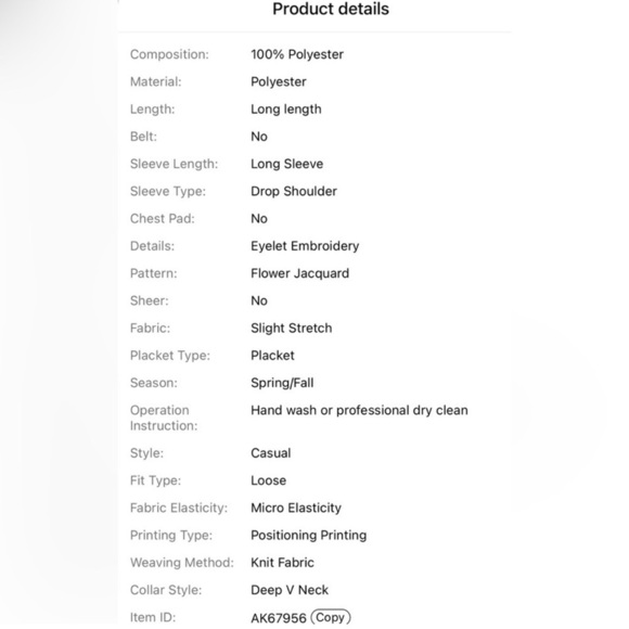 🦋$128! Crème Chic Floral Knit Cardigan Shoulder, Long Sleeve Open Front XL - Picture 5 of 5